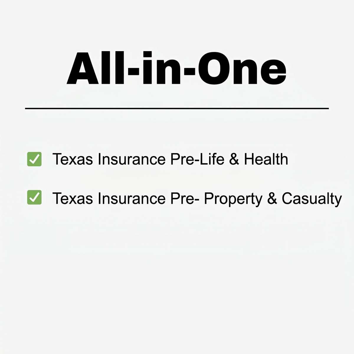 Time2Renew all-in-one bundle combining Life, Health, Property and Casualty insurance pre-license course guides